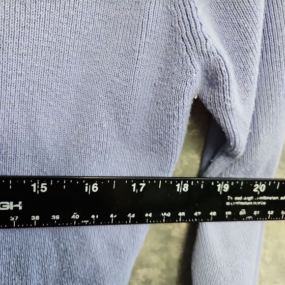 Tailor B Moss Women's Lg 2 Piece Lavender Sweater Vintage Hong Kong Flaw - Picture 5 of 15
